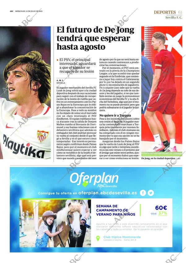 ABC SEVILLA 21-07-2021 página 61
