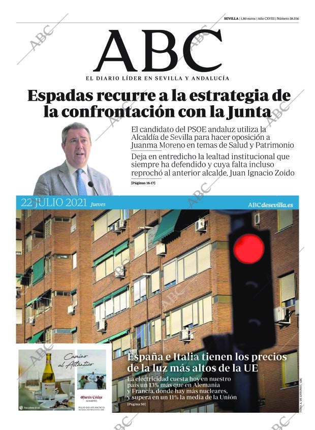 ABC SEVILLA 22-07-2021 página 1