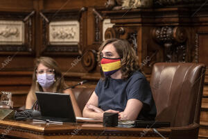 El Ayuntamiento ha colocado una imagen del Rey en el pleno realizado esta mañana