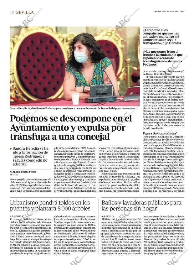 ABC SEVILLA 23-07-2021 página 18