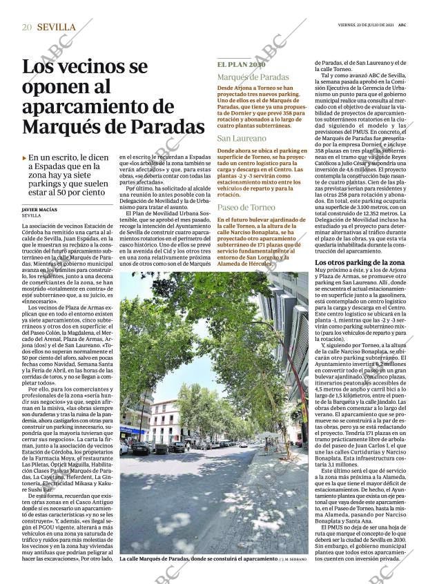 ABC SEVILLA 23-07-2021 página 20