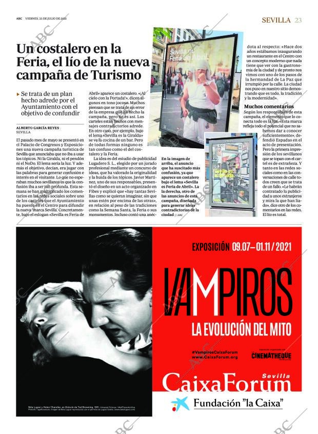 ABC SEVILLA 23-07-2021 página 23