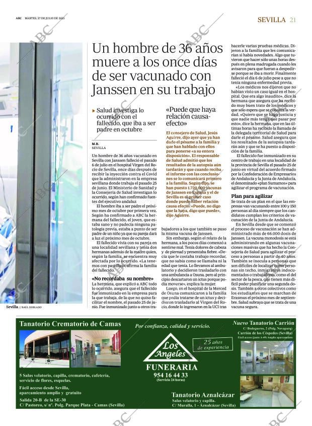 ABC SEVILLA 27-07-2021 página 21