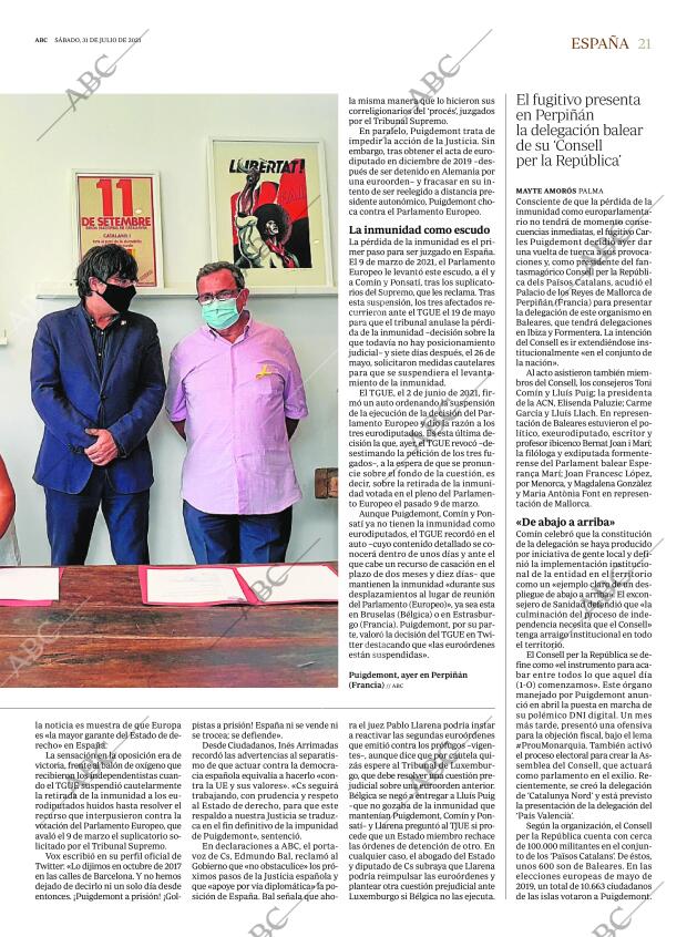 ABC MADRID 31-07-2021 página 21