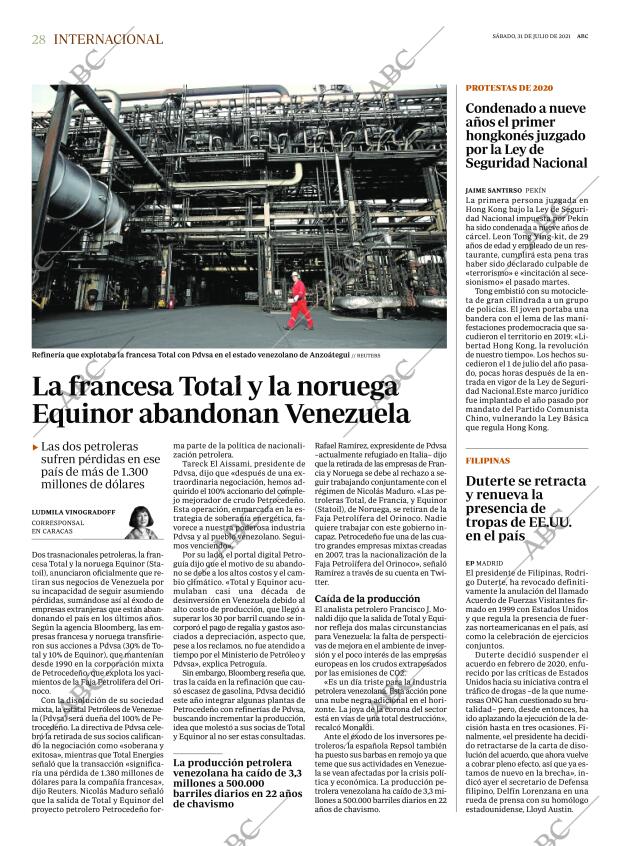 ABC MADRID 31-07-2021 página 28