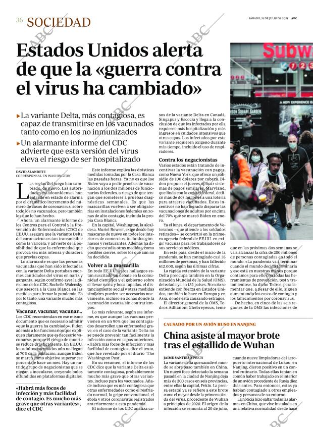ABC MADRID 31-07-2021 página 36