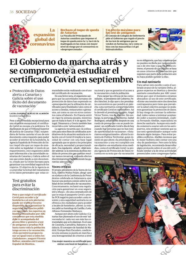 ABC MADRID 31-07-2021 página 38
