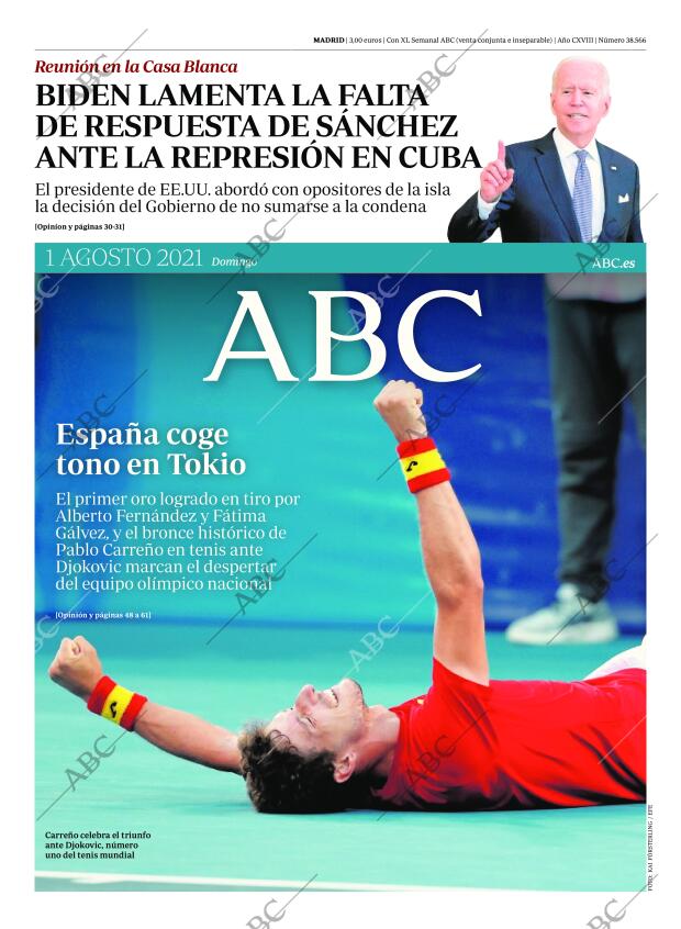 ABC MADRID 01-08-2021 página 1