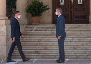 Audiencia de S.M. el Rey Felipe VI con el presidente del Gobierno,Pedro Sánchez...