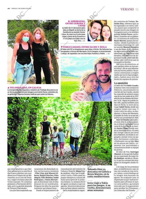 ABC MADRID 07-08-2021 página 61