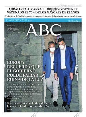 ABC SEVILLA 12-08-2021 página 1