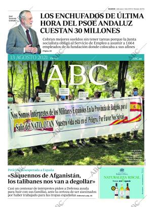 ABC MADRID 13-08-2021 página 1