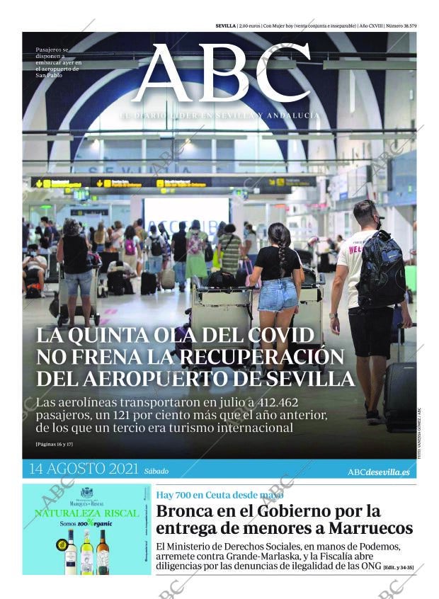 ABC SEVILLA 14-08-2021 página 1