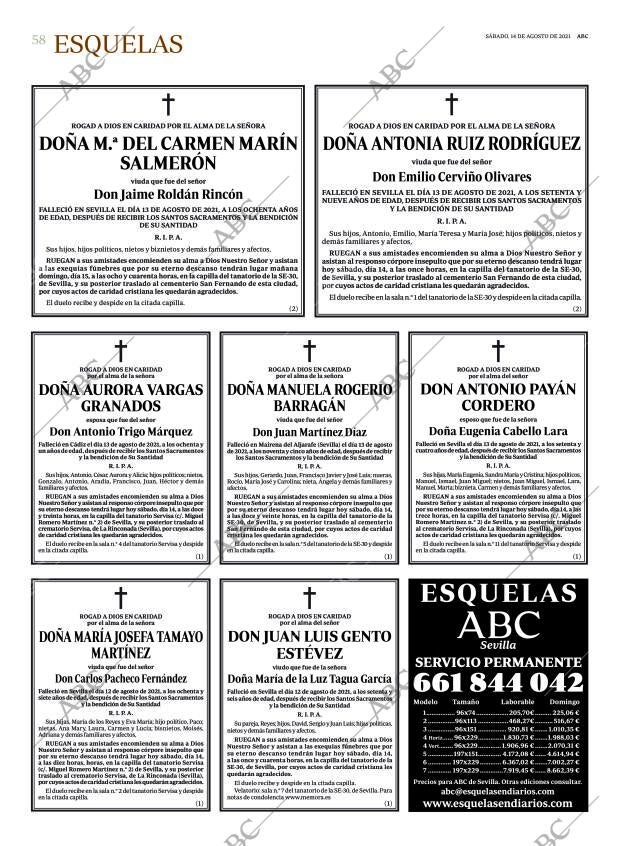 ABC SEVILLA 14-08-2021 página 58