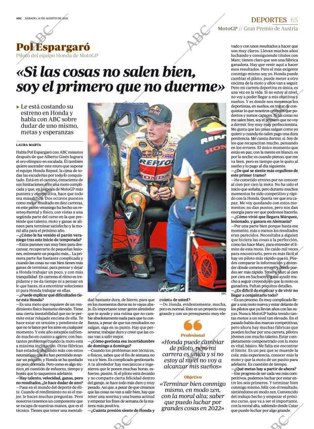 ABC SEVILLA 14-08-2021 página 65
