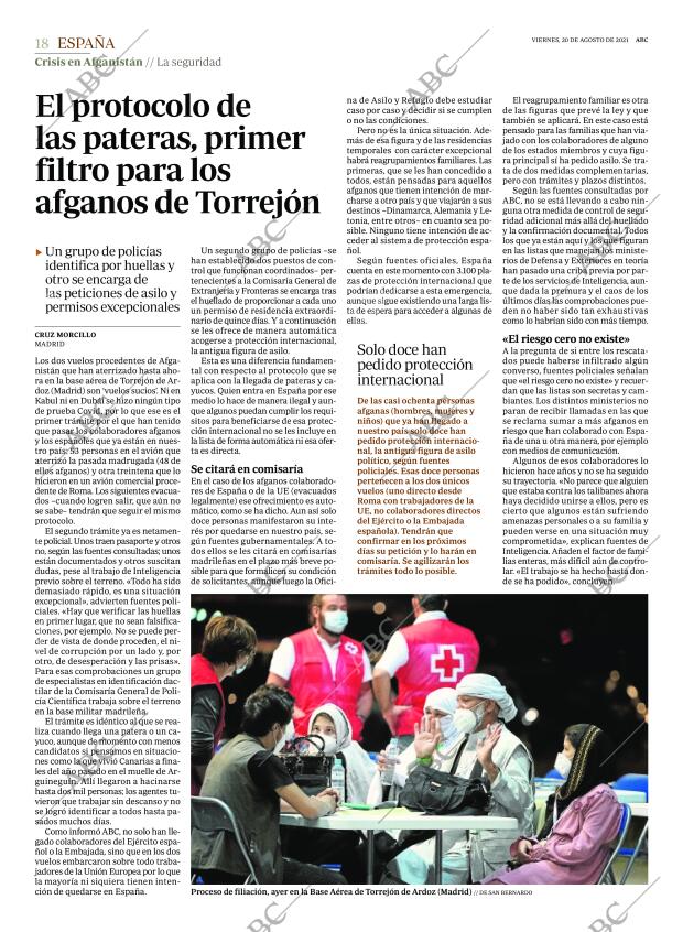 ABC MADRID 20-08-2021 página 18