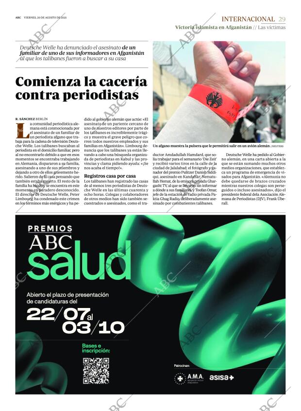 ABC MADRID 20-08-2021 página 29
