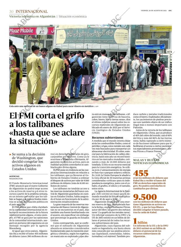 ABC MADRID 20-08-2021 página 30