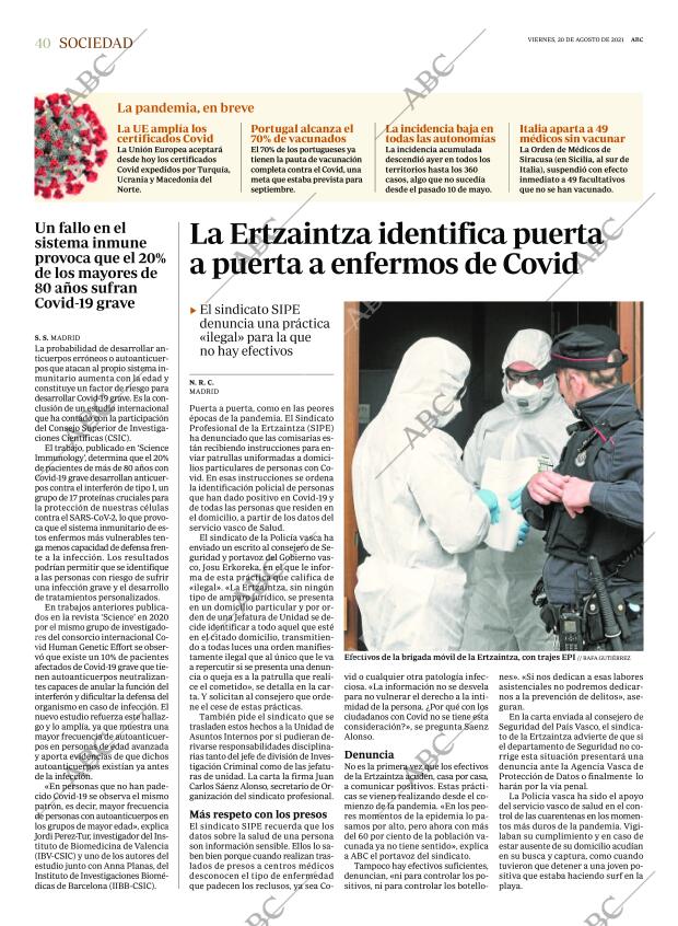 ABC MADRID 20-08-2021 página 40
