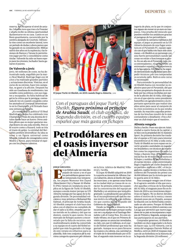 ABC MADRID 20-08-2021 página 45