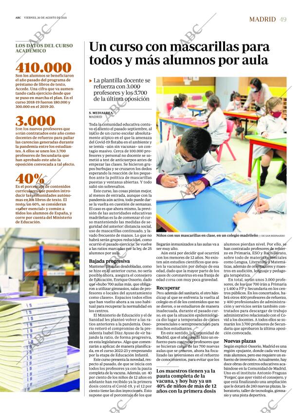 ABC MADRID 20-08-2021 página 49