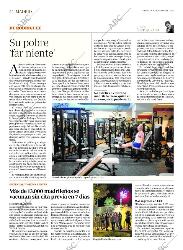 ABC MADRID 20-08-2021 página 52