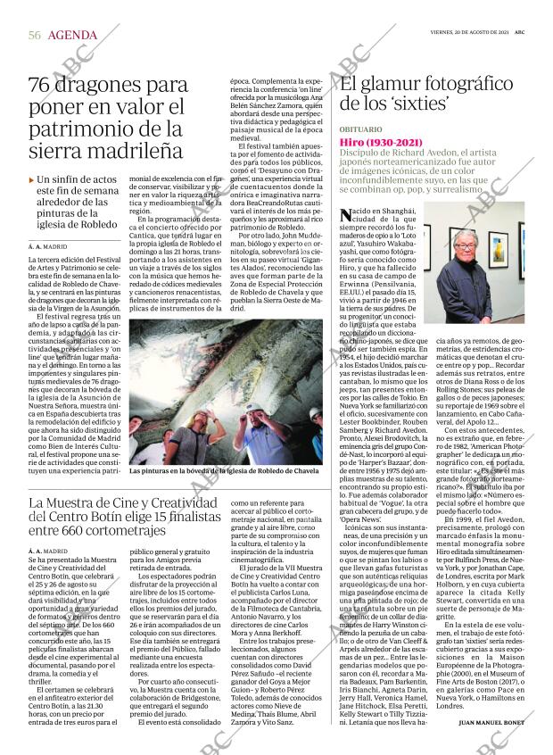 ABC MADRID 20-08-2021 página 56