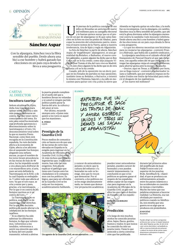 ABC MADRID 20-08-2021 página 6