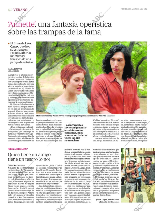 ABC MADRID 20-08-2021 página 62