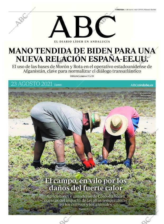 ABC CORDOBA 23-08-2021 página 1