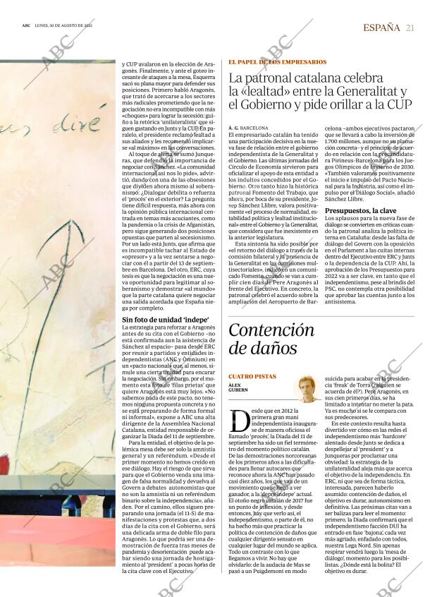 ABC MADRID 30-08-2021 página 21