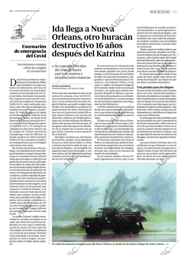 ABC MADRID 30-08-2021 página 39