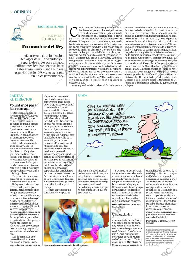 ABC MADRID 30-08-2021 página 6