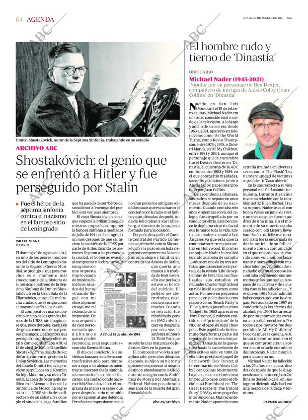 ABC MADRID 30-08-2021 página 64