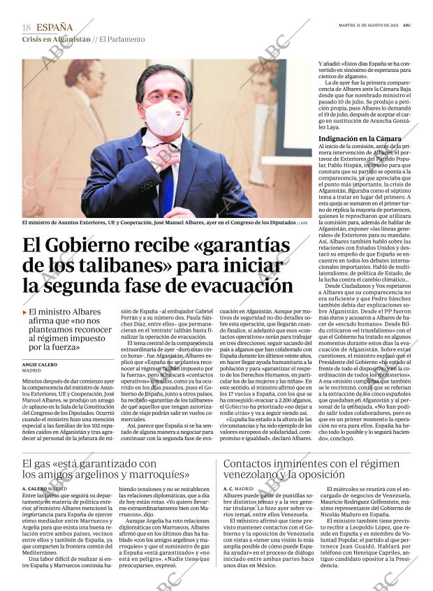 ABC MADRID 31-08-2021 página 18