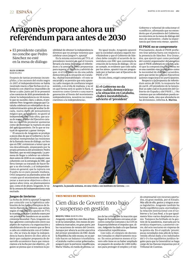ABC MADRID 31-08-2021 página 22