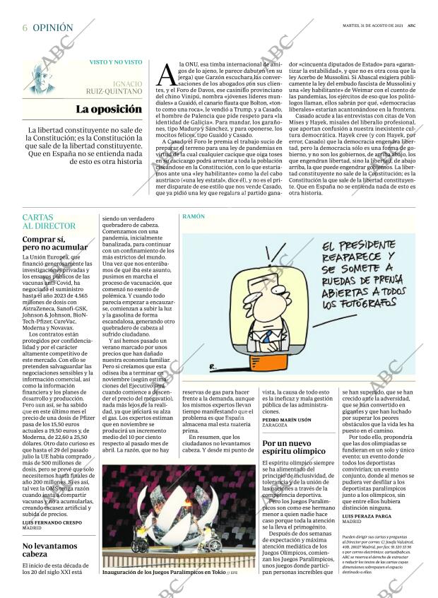 ABC MADRID 31-08-2021 página 6