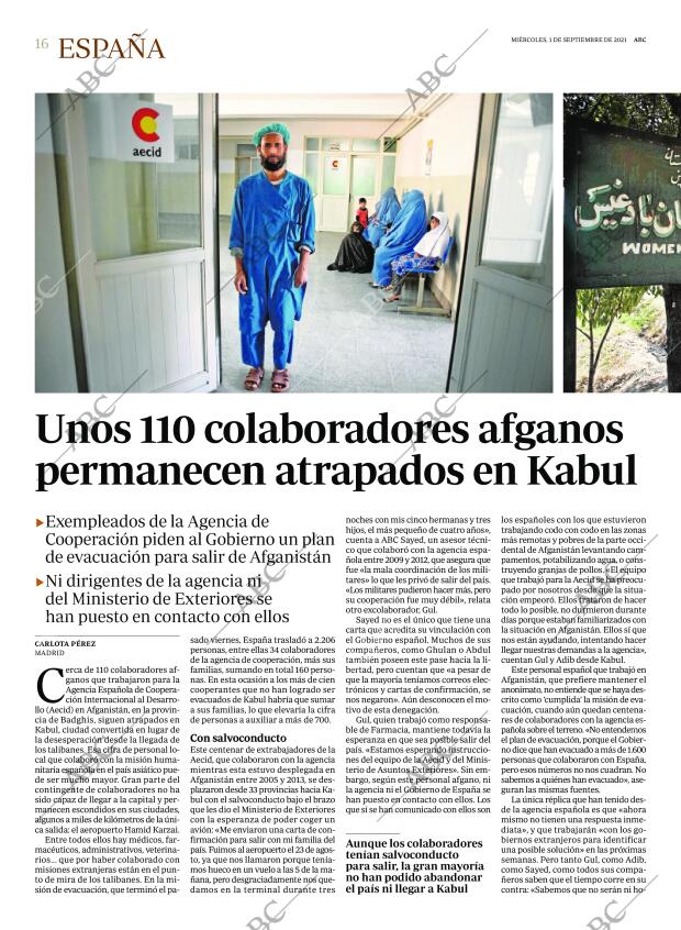 ABC MADRID 01-09-2021 página 16