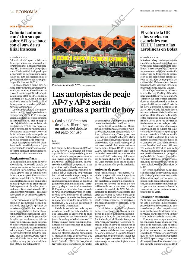 ABC MADRID 01-09-2021 página 34