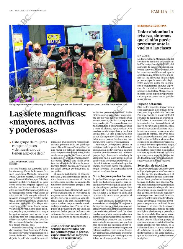 ABC MADRID 01-09-2021 página 45