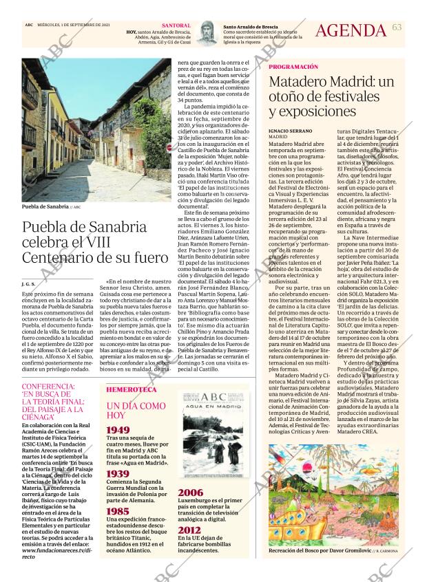 ABC MADRID 01-09-2021 página 63