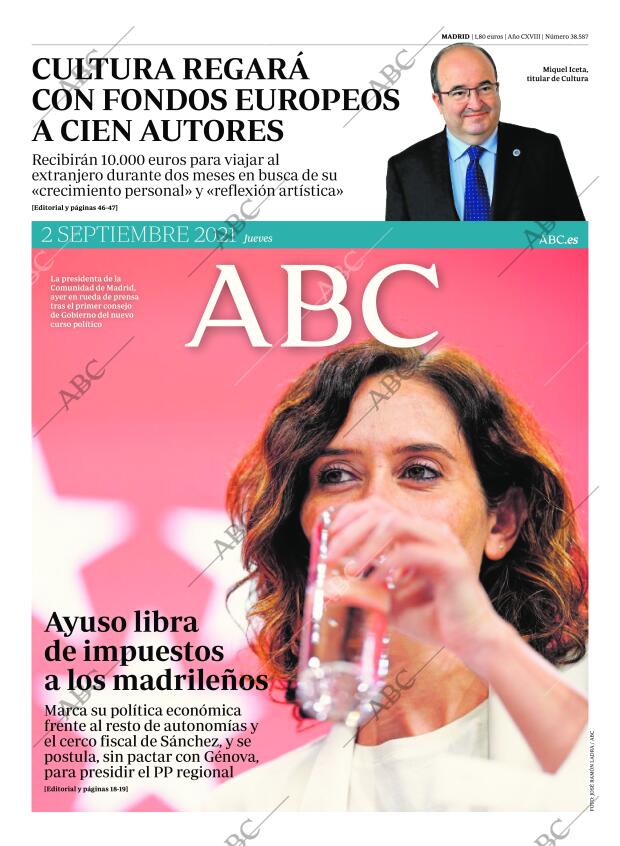 ABC MADRID 02-09-2021 página 1