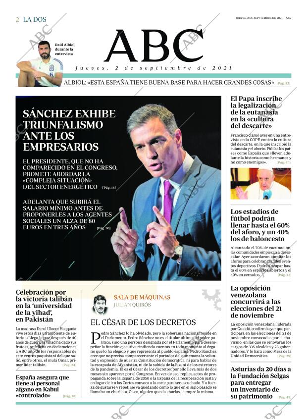 ABC MADRID 02-09-2021 página 2