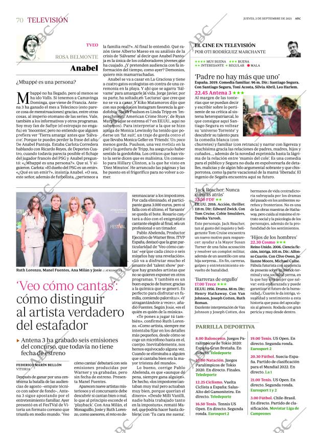 ABC MADRID 02-09-2021 página 70