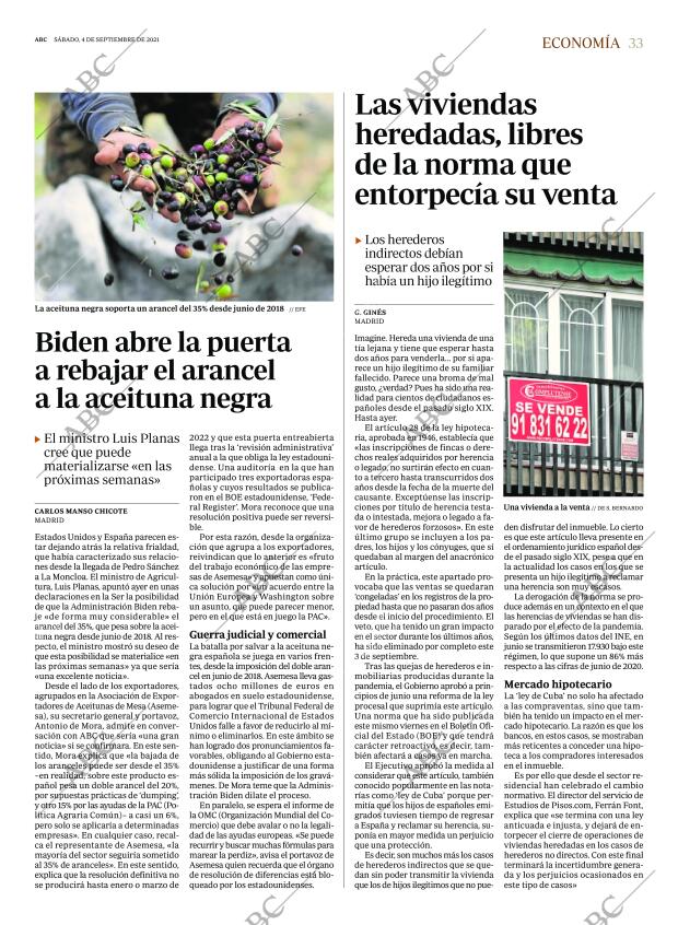 ABC MADRID 04-09-2021 página 33