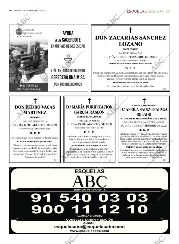 ABC MADRID 08-09-2021 página 65