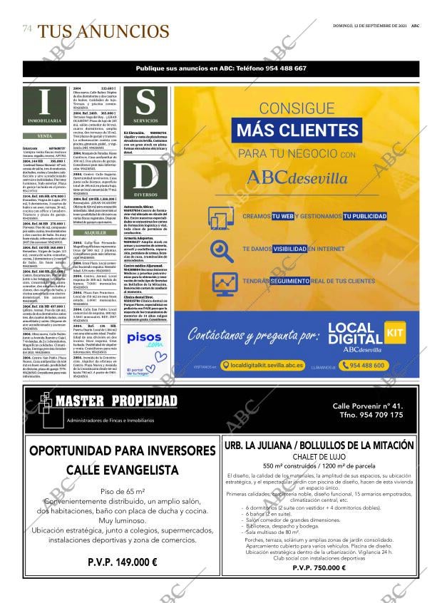 ABC SEVILLA 12-09-2021 página 74