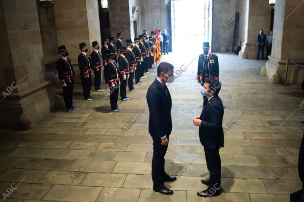 Reunión del presidente del Gobierno, Pedro Sánchez, con el presidente de la...