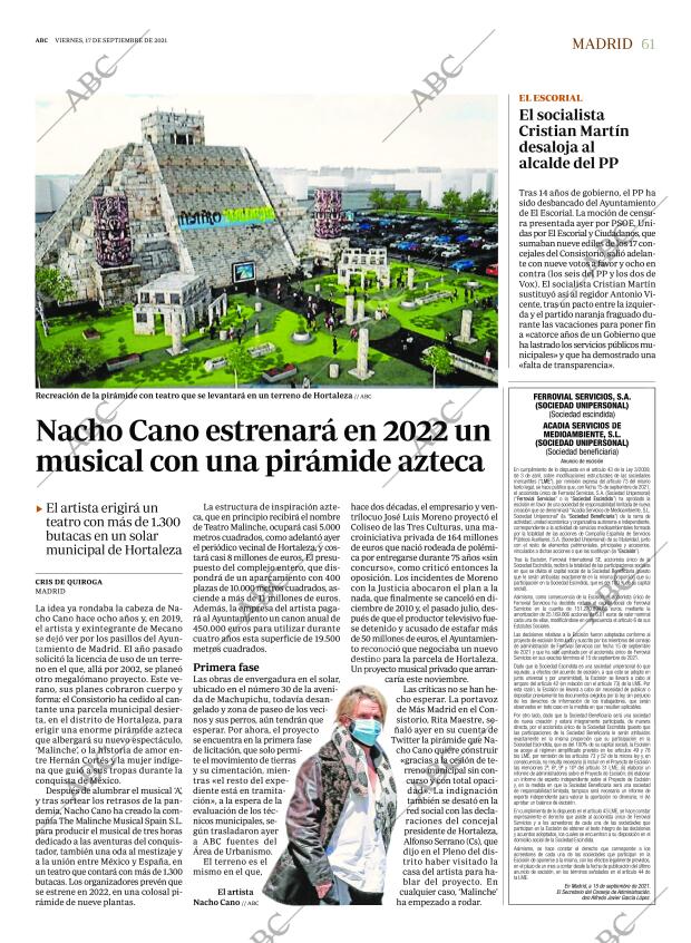 ABC MADRID 17-09-2021 página 61