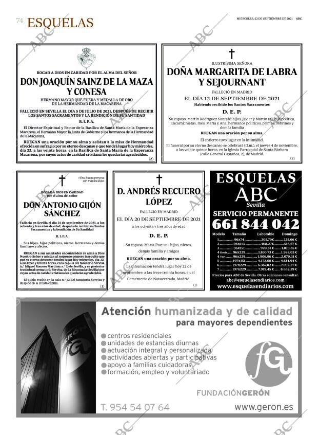 ABC SEVILLA 22-09-2021 página 74
